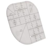 ASHATA Righello per Taglierina per Angoli Curvi in acrilico, Modello per Cucire Patchwork, Righello per Cucire per Tessuti Trapuntati Fai-da-te, per Tagliare Tessuti con Guide Curve Multiple (#1)