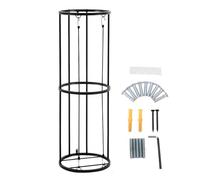 ASHATA Robusto Organizer da Basket per Garage e Casa, Include Corde Elastiche per Un Facile Accesso, Design in Acciaio 13 X 38,4 Pollici