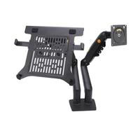 ASHATA Robusto Supporto per Display e Laptop F160-FP per Spazio Sulla Scrivania Ottimizzato e una Postura più Sana in Uffici e Studi Schermo da 17-30 Pollici Laptop da 10-17 Pollici