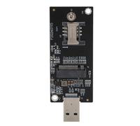 ASHATA Scheda Adattatore di Rete, compatibilità del Operativo Ampio M.2 Keyb a Adattatore di Moduli WWAN Robusto per la Casa (4 antenne)