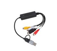 ASHATA Scheda di Acquisizione Audio Video USB C, Adattatore Convertitore AV S Video a USB 2.0 Tipo C, Formato PAL NTSC, Plug and Play, Compatibile con Wins Linux Android OS X