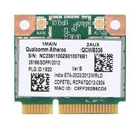 ASHATA Scheda di Rete, Qualcomm Atheros AR9565 QCWB335 150M Mini Scheda di Rete Wireless Bluetooth PCI-E Universale, Scheda di Rete Bluetooth 2.4G per HP/dell/Acer, ECC.