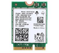 ASHATA Scheda di Rete WiFi, Scheda di Rete per AX201NGW WiFi 6 Gigabit 2400M M.2.CN Interfaccia Vio2 per Bluetooth 5.0, Scheda Bluetooth WLAN per 10 x 64 Bit