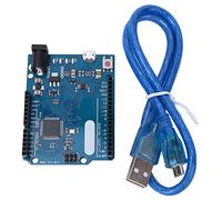 ASHATA Scheda di sviluppo, 7 interfacce PWM Scheda di sviluppo ATmega32u4 5V 16MHz con cavo USB per Leonardo R3 Pro