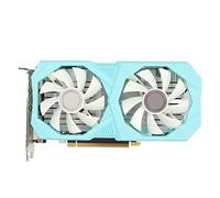 ASHATA Scheda Grafica da Gioco GTX1660S da 6 GB, Scheda Grafica PCIE 3.0 a 192 Bit, per Scheda Video da Gioco HDMI DP DVI GDDR6 per PC, GPU da 1530 MHz, Doppia Ventola di Raffreddamento