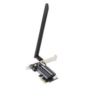 ASHATA Scheda PCIe WiFi 6E per PC, Bluetooth 5.2, Scheda di Rete Wireless con Banda 2,4GHz 5GHz 6GHz, Adattatore di Rete PCIe 4174Mbps per Wins 10 11, per PC Desktop Linux (Antenna da 8 dB)