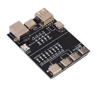 ASHATA Scheda Tester per Cavi USB Strumento Compatto Multifunzionale per il Rilevamento dei Cavi Dati per Tecnici Che Misurano 2,6 X 2 Pollici