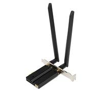 ASHATA Scheda WiFi PCIe WiFi 6E, Scheda di Espansione PCI E WiFi 6E BT5.2, Adattatore Wireless a 3 Bande 6G 5G 2.4G 2400Mbps WPA3 Dual Antenna Plug And Play Supporta Win 10 11 64Bit