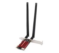 ASHATA Scheda WiFi WiFi 6E PCIe per PC Desktop, Scheda di Rete Wireless PCIe con Bluetooth 5.2, Adattatore Wireless Tripla Banda 2.4G 5G 6G 4200 Mbps, Doppia Antenna da 8 Db