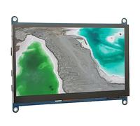 ASHATA Schermo IPS RAS Pi Portatile da 7 Pollici, Monitor Touchscreen, Doppio Altoparlante IPS da 7 Pollici Tipo C Monitor Portatile Capacitivo a 5 Punti per RasPi 4 3 2 1 PC TV (Modulo Schermo)