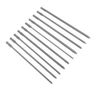 ASHATA Set di punte per cacciavite da 1/4 pollici con codolo esagonale S2, 10 pezzi Alta durezza per applicazioni elettriche e meccaniche, 200 mm