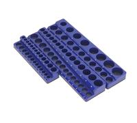 ASHATA Set Portacalze Magnetico, 3 Pezzi 1/2 3/8 1/4 Pollici | Kit vassoio per prese, portautensili meccanici, base magnetica, montaggio superficiale in acciaio, plastica ABS,