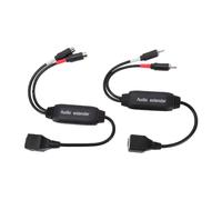 ASHATA Sound Extender, Cavo di Prolunga Plug and Play da RJ45 a Stereo Anti-interferenza con Isolatore Integrato per Trasferimento Senza Rumore Fino a 100 M