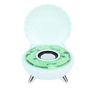 ASHATA -Speaker, Forma di Shell Compact 2 in 1 Piccolo Altoparlante con Cavo di Ricarica per Camera da Letto (GREEN)