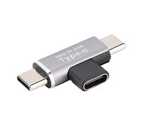 ASHATA Splitter 2 in 1 di Tipo C, da Tipo C Femmina a Dual Micro o Tipo C o per Docking Station per Convertitore Adattatore Maschio per, per Xiaomi e per iOS, Supporto per(Doppio