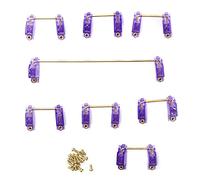 ASHATA Stabilizzatore Meccanico per Tastiera, 2 Specifiche con Filo d'oro, Stabilizzatori a Vite Placcati in Oro per Tastiera con Posizione Tasti 61/64/87/104/108 (#5)