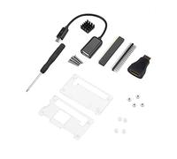 ASHATA Starter Kit Zero W, Connettore GPIO, Cavo Micro USB, Custodia per Dissipatore di Calore e Scheda di Progetto, Suite di Base per Esercitazioni di Saldatura Fai-da-te