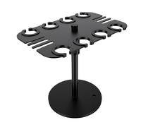 ASHATA Supporto per Microfono Multiplo, Supporto per Microfono da Tavolo Antiscivolo con 8 Slot, Attacco per Vassoio Quadrato può Contenere Fino a 8 Microfoni Sull'organizzatore del