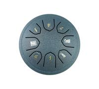 ASHATA Tamburo per Lingua in Acciaio Balsamico Tamburo per Handpan con Chiave C 4 Pollici e 8 Note per gli Amanti della Musica Blu Scuro (blu scuro)