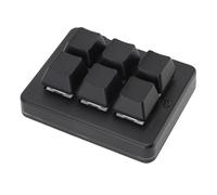ASHATA Tastiera Macro Programmabile, Tastiera da Gioco Meccanica a 6 Tasti, 3 Modelli da 2 Modelli 2,4G Bluetooth USB Caster Blu Personalizzato Blue Switch per il Lavoro e il Gioco