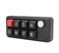 ASHATA Tastiera Macro Programmabile, Tastierino Numerico USB C Cablato a 8 Tasti con Hot Swap e 12 modalità di Illuminazione, Scorciatoie Personalizzabili per e Operativo (BLACK)