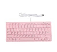 ASHATA Tastiera USB da 78 Tasti, Tastiera Silenziosa Compatta Cablata per Giochi per Laptop per PC e Ufficio, con Cuscinetti Anti -slip, Design Comodo (versione tedesca)