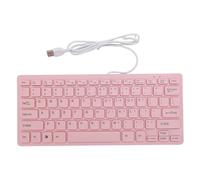 ASHATA Tastiera USB da 78 Tasti, Tastiera Silenziosa Compatta Cablata per Giochi per Laptop per PC e Ufficio, con Cuscinetti Anti -slip, Design Comodo (Versione inglese)
