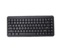 ASHATA Tastiera Wireless 2.4G con Ricevitore, Tastiera Compatta Al 75% 84 Tasti con Tasti di Scelta Rapida Multimediali, Interruttore a Forbice Silenzioso, Sospensione Automatica, per (BLACK)