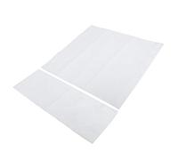 ASHATA Tela Sostitutiva per Sedia da Regista Canvas 2 Pezzi (WHITE) | Tessuto resistente, sedie da campeggio pieghevoli, sedili per lounge da esterno, rivestimento dello schienale resistente