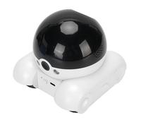 ASHATA Telecamera di Sicurezza Domestica a Doppio Obiettivo 1080P con Ruote Cingolate, Controllo Tramite APP, per Monitoraggio Interno, Tracciamento Animali (Nessun ricordo 400W)