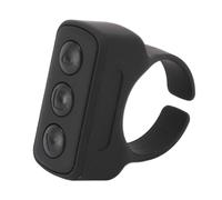 ASHATA Telecomando ad anello di scorrimento, alla moda per selfie, controllo di scorrimento BT 5.0, per smartphone e tablet, fotocamera (nero)