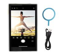 ASHATA Telefono per Il Monitor di Selfie Vlog, Monitoraggio della Fotocamera Posteriore Magnetica 3.97in Bluetooth Telefono Remoto, Vista Completa, per Lo Streaming Live Vlog, Batteria