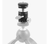 ASHATA Testa a Sfera Mini, Tripode in Lega in Lega di Alluminio a 360 Gradi Testa a Sfera con Vite da 1/4 di Pollice, per Tripode per la Luce della Fotocamera del Supporto per Telefono