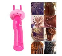 ASHATA Trecciatrice Automatica per Capelli con 7 Fili 3D, Macchina per Styling Treccia Elettrica Senza Fili per Canapa Naturale Fai-te, Kit Rullo Twist per Salone di Casa (Colore assortito)