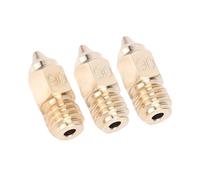 ASHATA Ugelli in Ottone 3 Pezzi 0,6 Mm per Stampante 3D Ender 5 Maximum, Ugelli Hotend in Ottone per Stampante 3D per Ender 5, M6x15MM, Compatibile con PLA ABS PETG TPE TPU PC ecc.