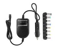 ASHATA Universale AC Adattatore per Alimentatore, Alimentatore per Caricabatteria Auto 80W DC + Connettore 8, Alimentatore per Notebook Multifunzione con Spina Ricarica per Auto/Viaggi/Uso Domestico