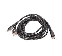 ASHATA USB a USB C Splitter, USB tipo C Splitter tessuto maglia per ufficio
