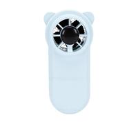 ASHATA Ventilatore Portatile Ricaricabile Tramite USB |Mini Ventilatore Personale a 5 velocità con Cordino per Viaggi in Ufficio in Casa all'aperto (BLUE)
