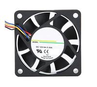 ASHATA Ventola per Case PC, Ventola di Raffreddamento 60 X 60 X 15 Mm, 5400 RPM e 38 Db a Basso Rumore, Dissipatore di Calore 12V 0,36A per CPU del Computer, Nero