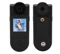 ASHATA Videocamera Corporea 2K, Fotocamera Indossata Sul Corpo, Obiettivo Rotante a 180°, Clip Posteriore Magnetica, Grandangolo a 140°, Rilevamento del Movimento, per Ciclismo