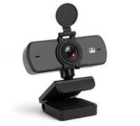 ASHATA Webcam USB, webcam con microfono per riduzione del rumore, trasmissione in diretta, fotocamera USB per computer, accessori ad alta definizione 2K 1440P per laptop desktop (pc-05)
