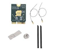 ASHATA Wifi 6E Wireless Card, M.2 NGFF 5.2 4200MBPS TRI BAND Adattatore di Rete da 6GHz 6GHz con Antenna 8DBI, per 10 11