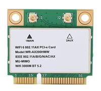 ASHATA WiFi6 Wireless Net Card, Bluetooth 5.2, Dual Band 2974M WiFi6 MU Mimo Multithreading Technology Scheda WiFi con Mini PCIE per Laptop