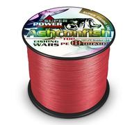 Ashconfish - Filo da pesca intrecciato a 8 fili, super resistente, filo da pesca intrecciato resistente alle abrasioni, super lenza incredibile, zero elasticità, diametro superfino, 500 m, 113,4 kg