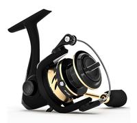 Ashconfish mulinello da pesca a spinning, 7+1 acciaio inossidabile, rapporto di trasmissione 5,0:1, mulinello leggero per pesca d'acqua dolce e salata, fornito con filo intrecciato di 109 m, AF2000