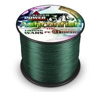 Ashconfish Super Strong Intrecciato Line-4 Fili Pesca Filo 300 m/299,9 m Pesca String-Abrasion Resistant Incredible Superline Zero Stretch Piccolo Diametro, Moss Green, 6LB/0.10MM Spool