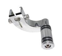 ASHCOUZ Pedale del cambio Leva del Cambio Pieghevole per Leva cambio cromata Para punta e tallone per Para pedane cambio adatte per Softail Street Bob Low Rider Breakout Fat Boy(Heel Shift Lever 4)