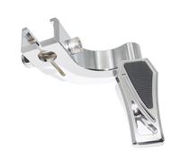 ASHCOUZ Pedale del cambio Leva del Cambio Pieghevole per Leva cambio cromata Para punta e tallone per Para pedane cambio adatte per Softail Street Bob Low Rider Breakout Fat Boy(Heel Shift Lever 7)
