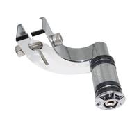ASHCOUZ Pedale del cambio Leva del Cambio Pieghevole per Leva cambio cromata Para punta e tallone per Para pedane cambio adatte per Softail Street Bob Low Rider Breakout Fat Boy(Heel Shift Lever 5)