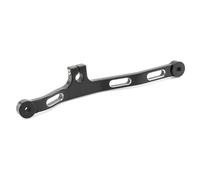 ASHCOUZ Pedale del cambio Leva del Cambio Pieghevole per Leva cambio Para punta e tallone in alluminio per comandi centrali per, adatta per Dyna Fat Street Bob Low Rider Super Wide Glide(Black White)